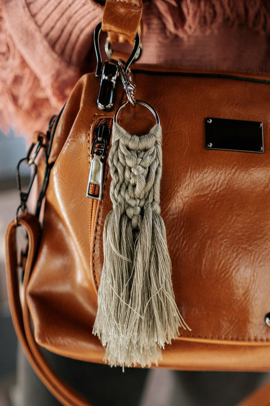 Cora Macrame Keychain - Final Sale