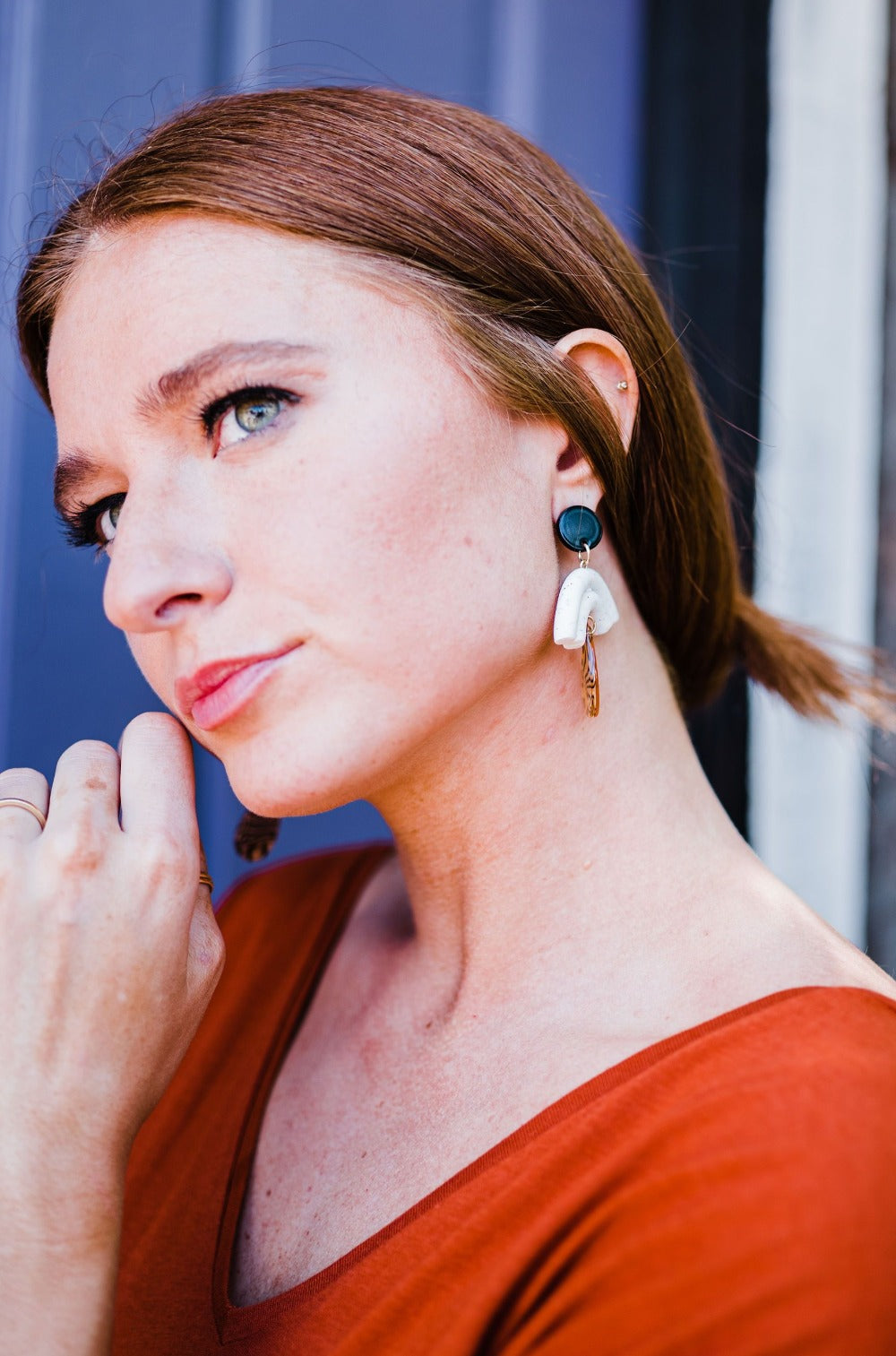 Ruth Clay Earrings