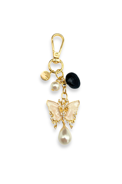 Pearl Butterfly Charm