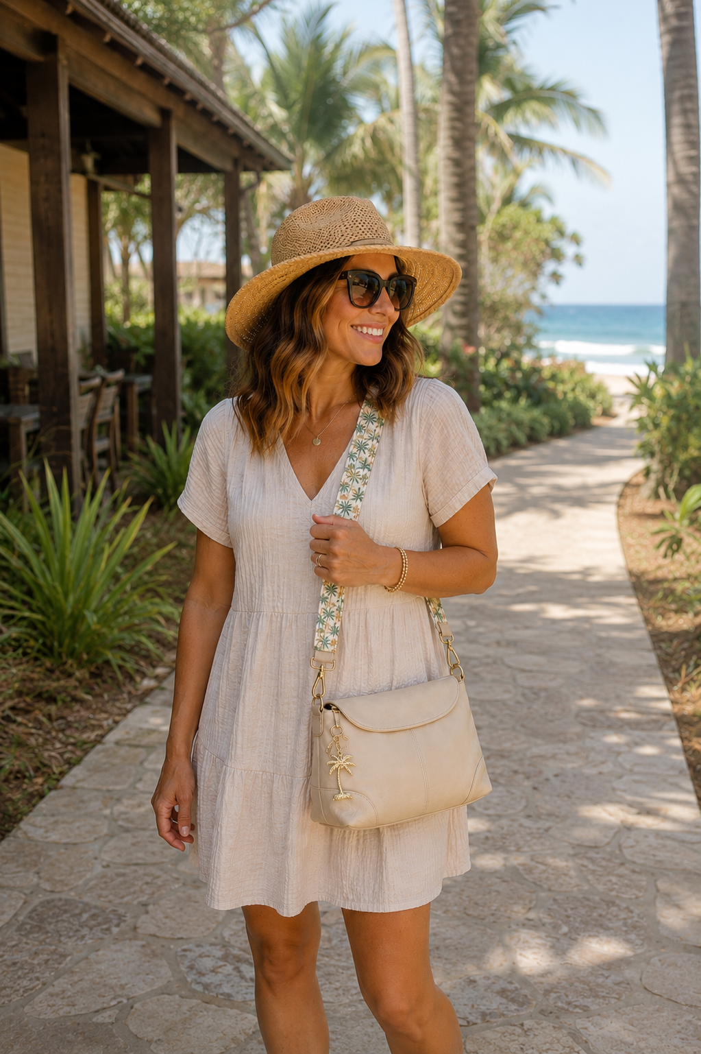Tropical Paradise Adjustable Bag Strap