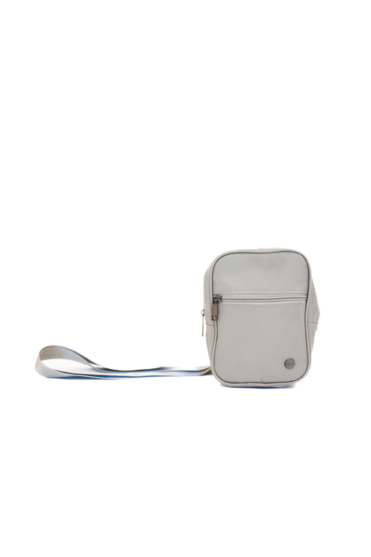 A grey Drury Road Lainey Convertible Crossbody Bag for Women on a white background.