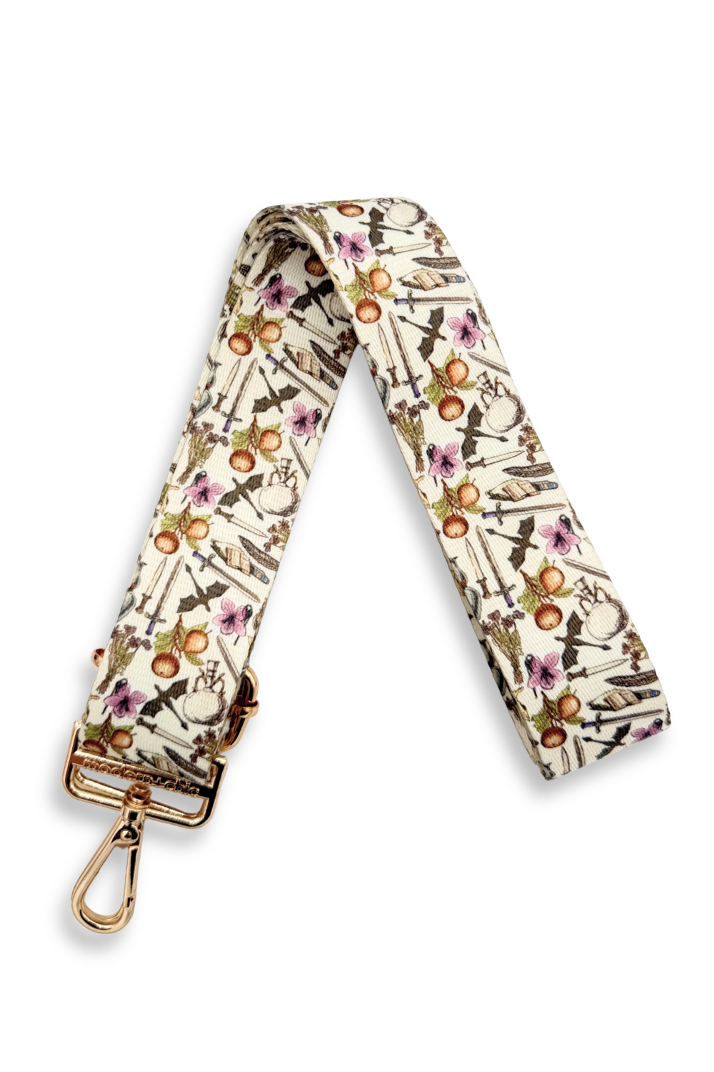 apothecary theme bag strap set against a white background