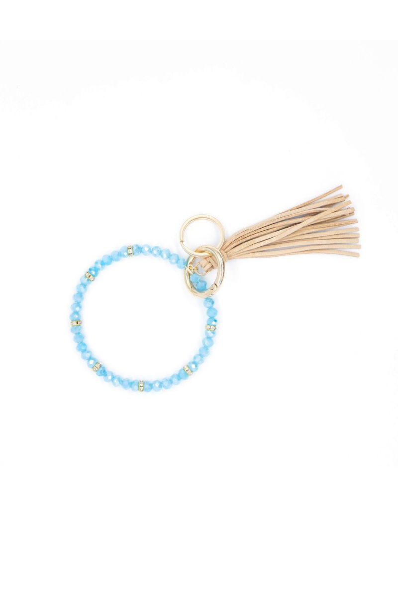 Zoey Beaded Keychain Bracelet - Final Sale