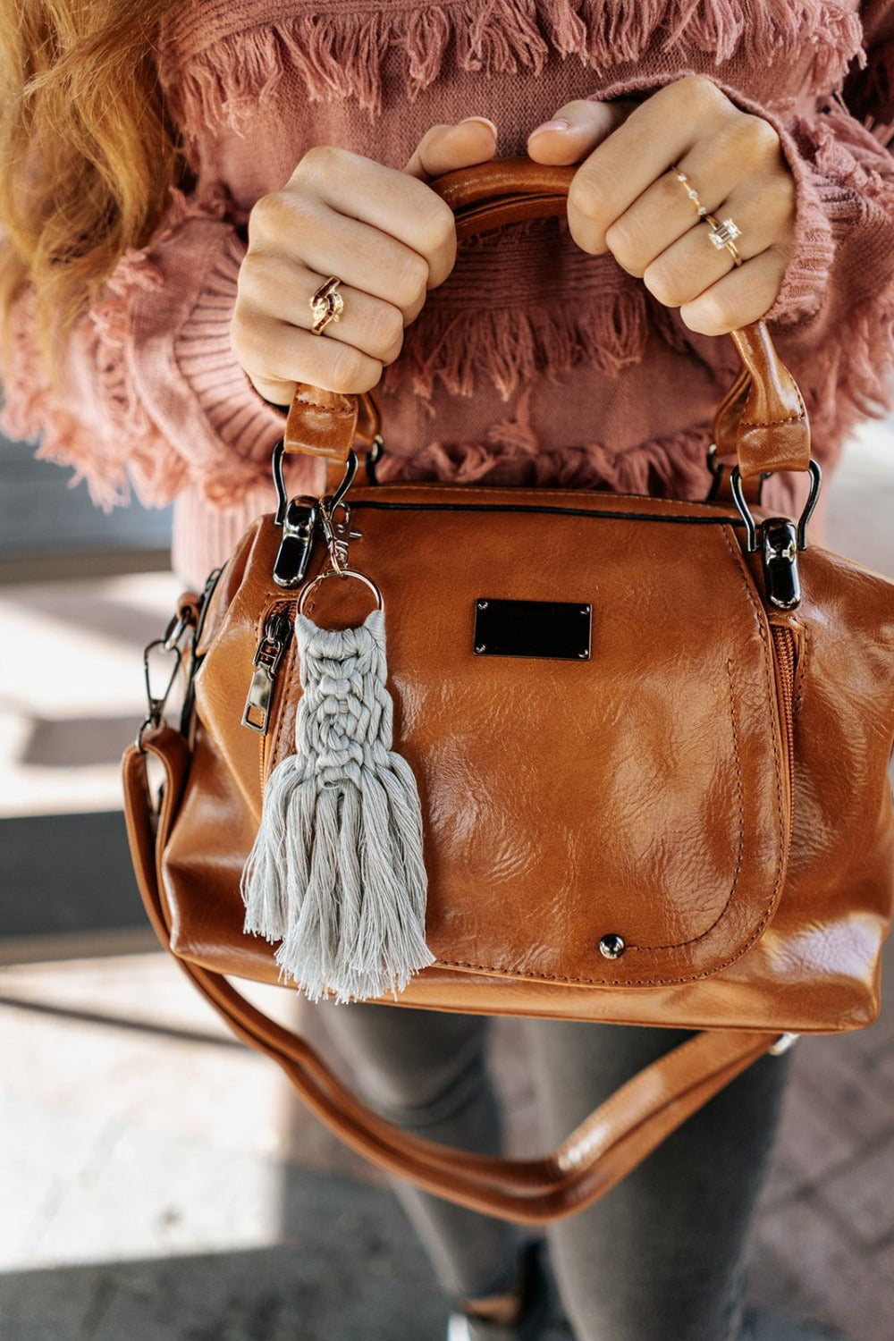 Cora Macrame Keychain - Final Sale