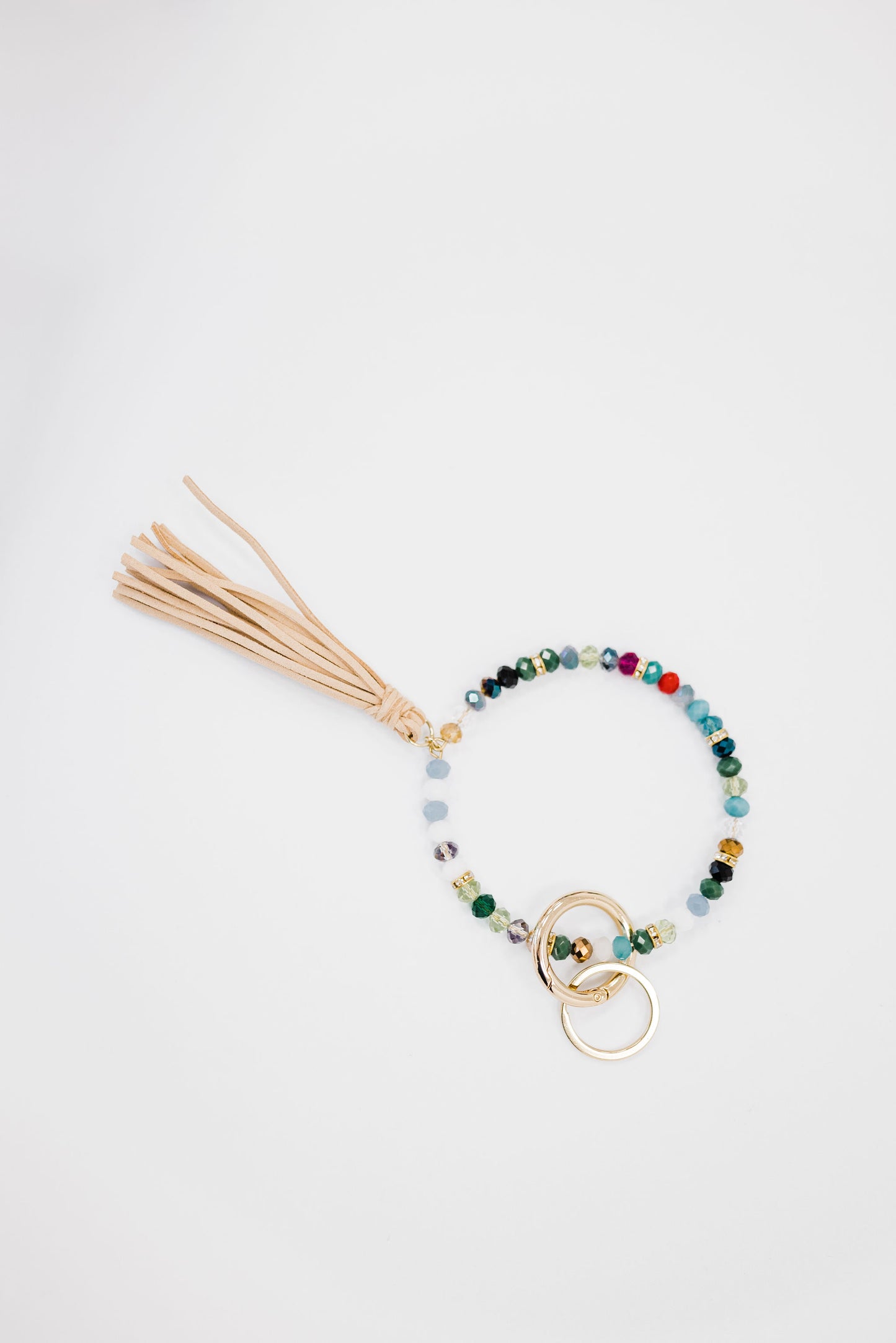 Zoey Beaded Keychain Bracelet - Final Sale