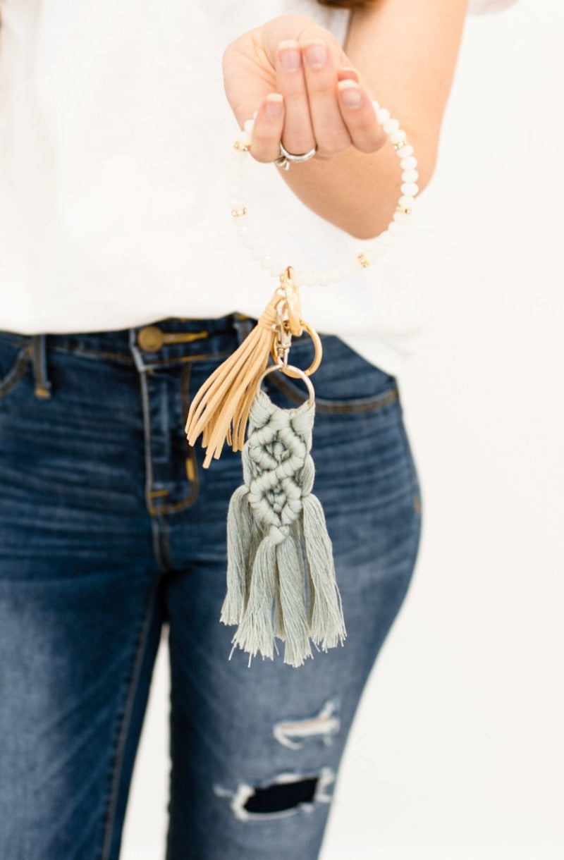 Cora Macrame Keychain - Final Sale