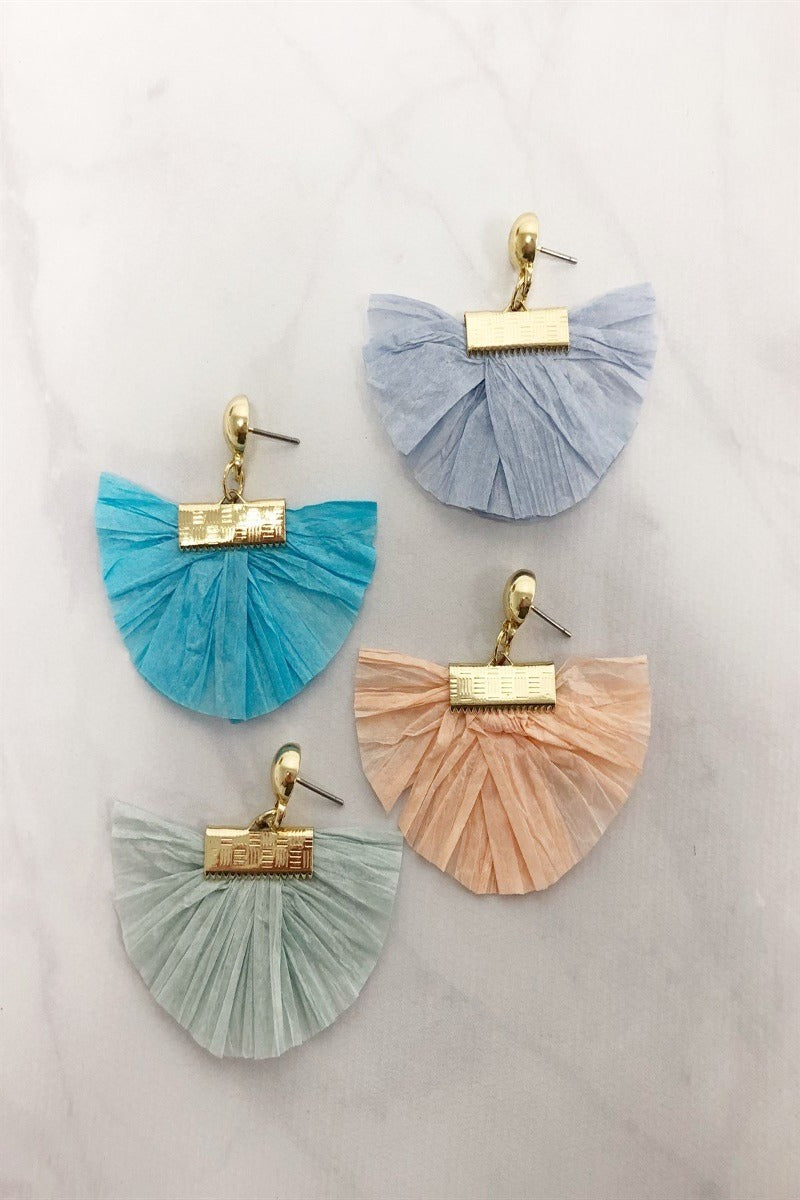 Crepe Fringe Earrings